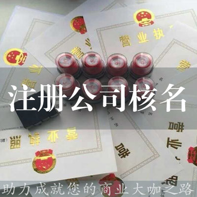 注冊公司核名