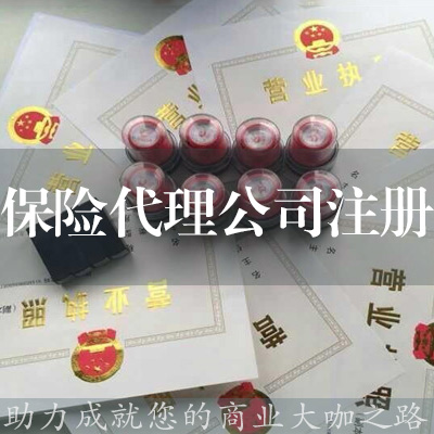保險代理公司注冊